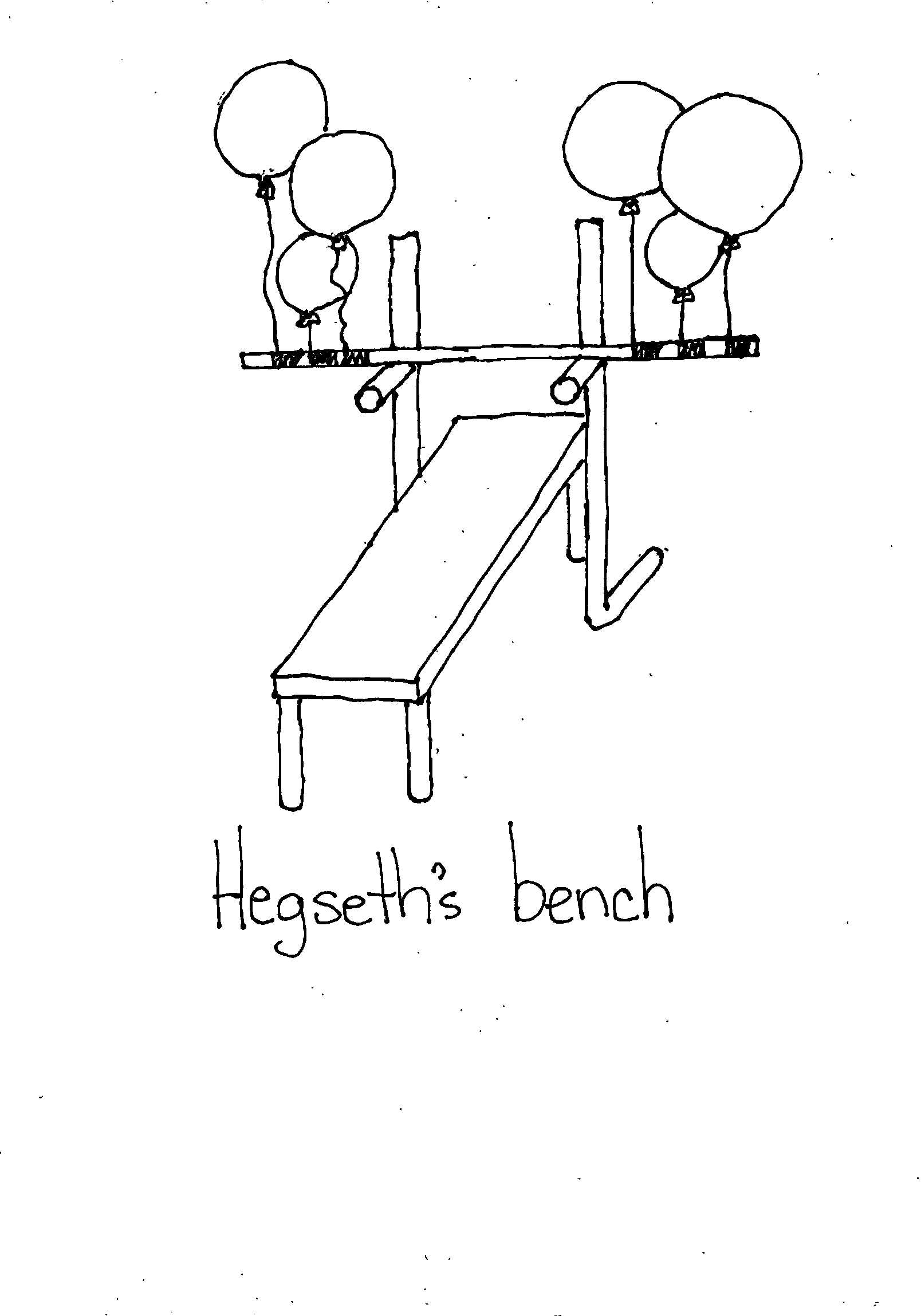He Gse Ths Bench Balloons