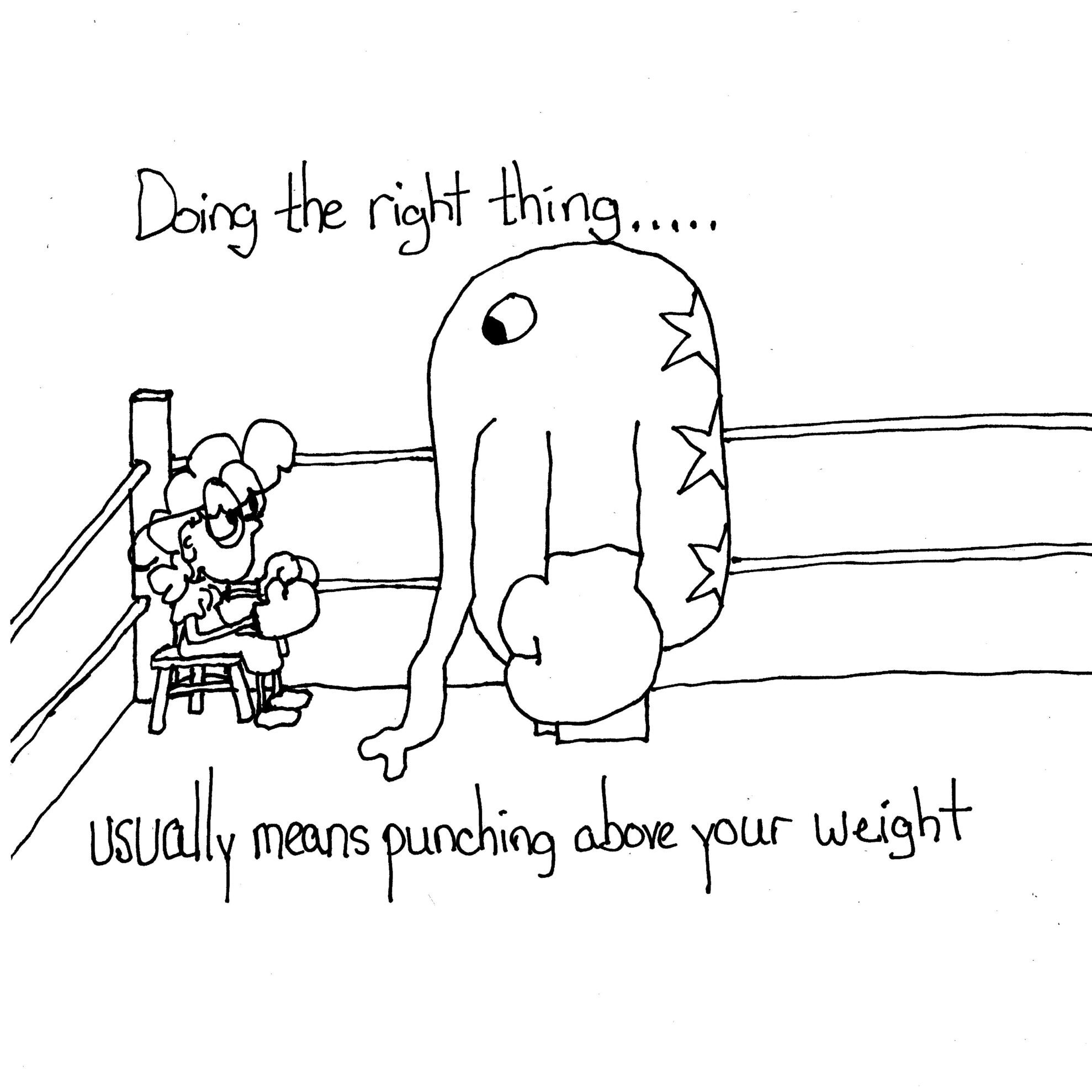 The Problem Is Fighting Above Your Weight