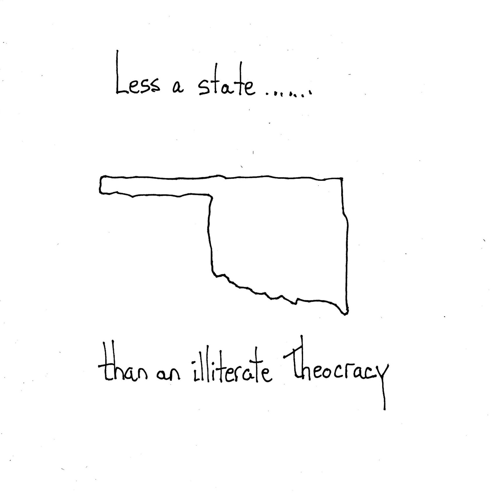 Less A State Than An Illiterate Theocracy